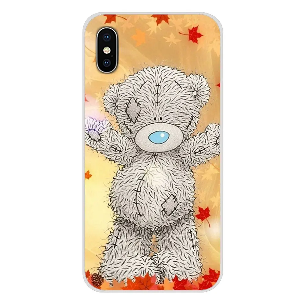 Для Apple iPhone X XR XS 11Pro MAX 4S 5C SE 6S 7 8 Plus ipod touch 5 6 прозрачные чехлы из ТПУ мишка Тедди DIY