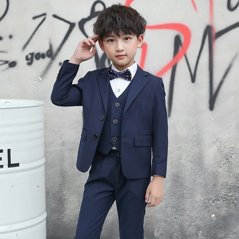 От 2 до 14 лет для маленьких мальчиков деловой костюм с пиджаком Детская куртка