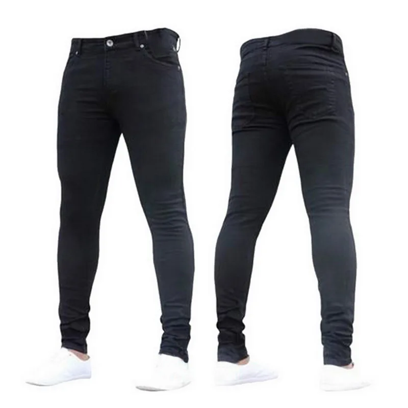 

mens Skinny jeans Pant Casual Trousers 2021 denim black jeans homme stretch pencil Pants Plus Size streetwear 3XL