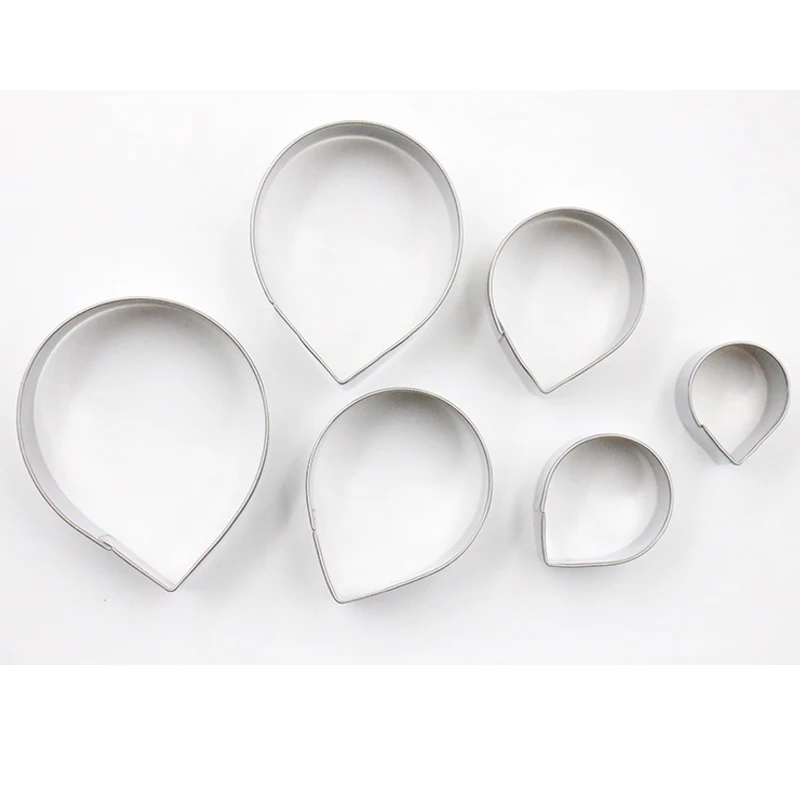 6 шт./компл. украшения торта помадка Sugarcraft резаки инструменты Роза Форма для