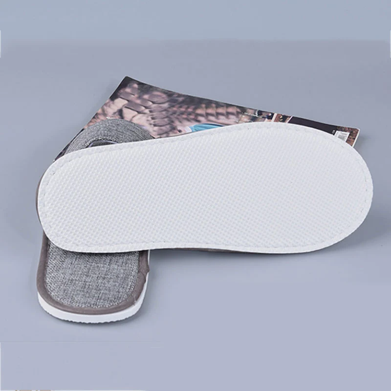 Unisex Flip Flop Slippers Disposable Summer Linen Non-Slip Slipper Indoor Travel Portable Solid Slippers Home Guest Slipper