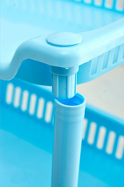 Квадратный стеллаж для хранения 3 уровня пластиковый держатель ванной полка