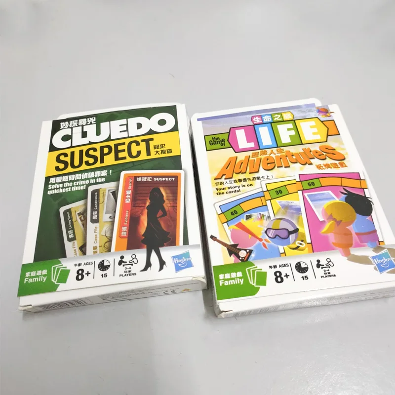 Hasbro настольная карточная игра приключения жизни Cluedo заподозренный покер