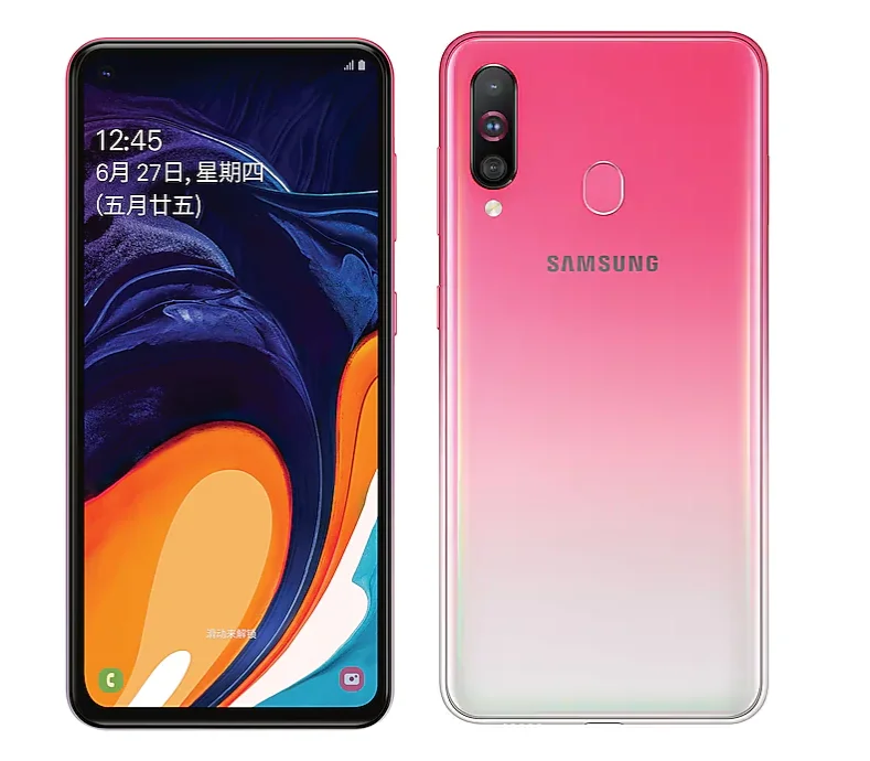 Samsung Galaxy A60 A6060 двусимочный 6 ГБ Оперативная память 64/128 ГБ Встроенная память LTE мобильный телефон, четыре ядра, 6," 4 Камера Snapdragon 675 NFC