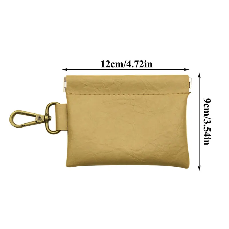

Solid Color Key Wallet Key Ring Coin Purse Men Small Money Change Bag Card Holder Buckle Pouch New Fashion Leather Long Pocket