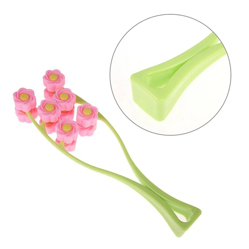 Роликовый массажер для лица в форме розы похудения против морщин роликовый