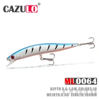 minnow fishing accessories lure isca artificial weights 8 3g 10cm baits floating 0 5 1 6m pesca wobblers pike fish tackle leurre