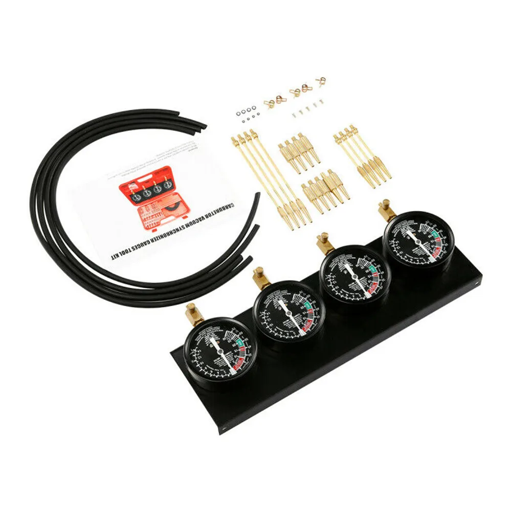 

Fuel Vacuum Carburetor Carb Synchronizer Carb Sync 4 Gauge For XJ XS TCMT Fuel Vacuum Carburetor Synchronizer Carb