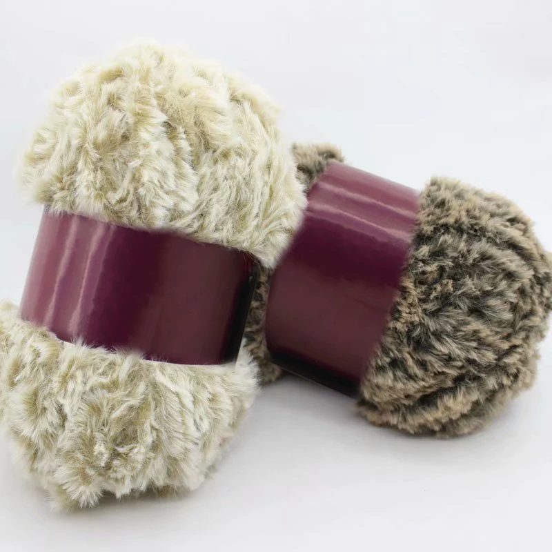 100 г/шарик искусственный мех мохеровая шерсть кашемировая пряжа волосы норка