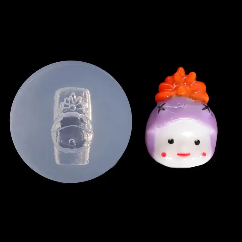 

5Pcs Handmade 3D Beanies Sleepy Doll Silicone Mold Mini Resin Carving Mold Nail Art Templates Jewelry Making Tools