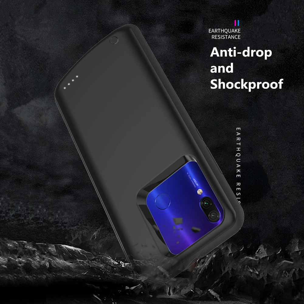 6500 мАч зарядное устройство чехол для Xiaomi Redmi Note 7 Pro резервного питания банк зарядки чехол для Redmi Note 7 Внешний контейнер для аккумуляторных батарей