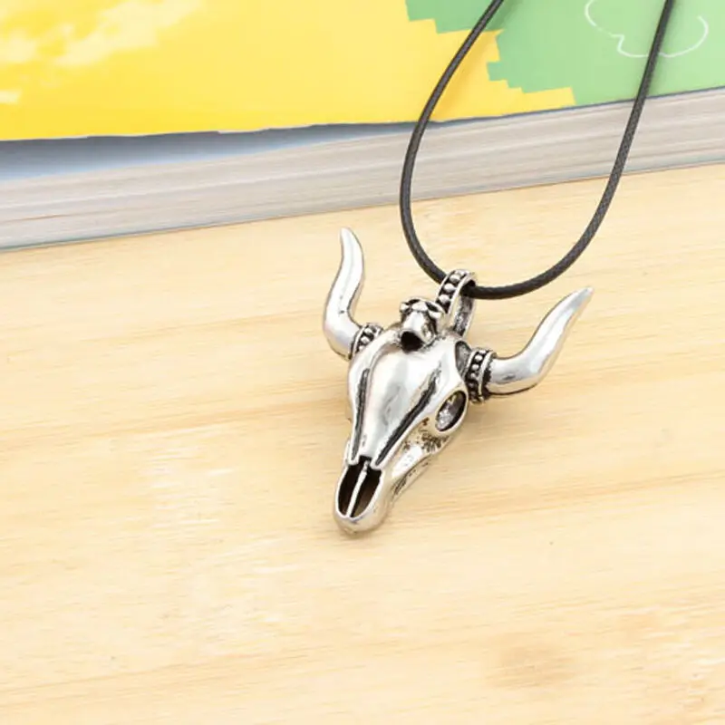 bull skull Модное готическое винтажное ребро колье с кулоном в виде клетки анатомический Скелет сердце готический панк уникальное Ретро колье с подвеской ювелирные изделия для мужчин/женщин - Окраска металла: bull skull