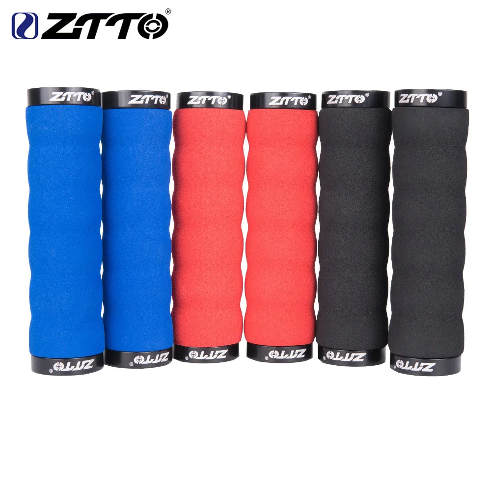 

ZTTO 1 Pair Fiets Onderdelen MTB Comfortabele Spons Shock-Proof Anti-Slip Lock Grips Voor Mountainbike Fiets Met Bar plug AG30
