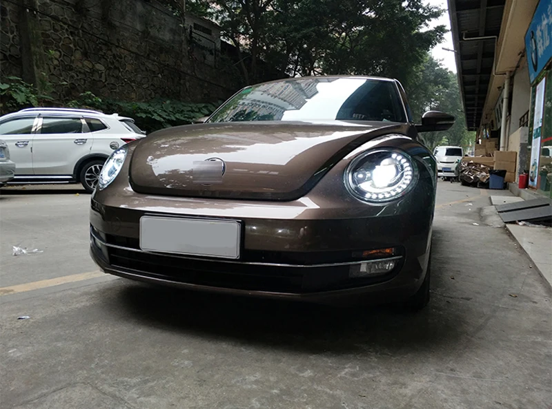 Автомобильный стайлинг фары для Volkswagen Beetle 2013-2015 Головной фонарь DRL + HID ксеноновые