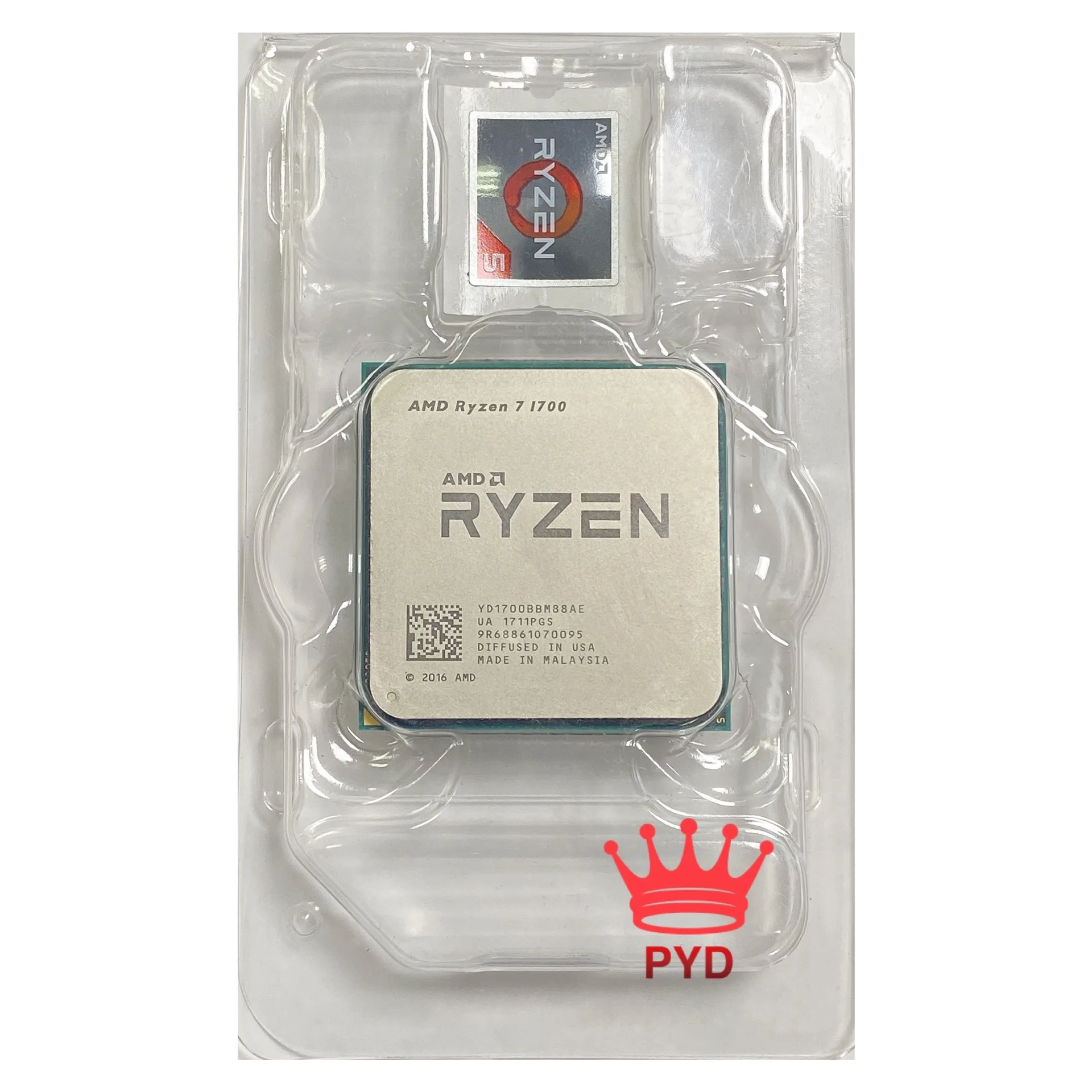 Восьмиядерный процессор AMD Ryzen 7 1700 R7 3 0 ГГц YD1700BBM88AE Socket AM4 новый без