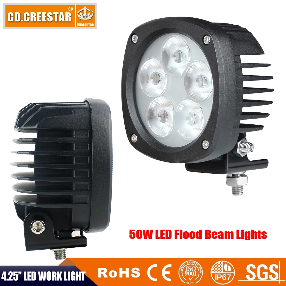 Супер-яркие светодиодные фары дальнего света для внедорожников 4x4 4 25x4 25 дюйма 12 В