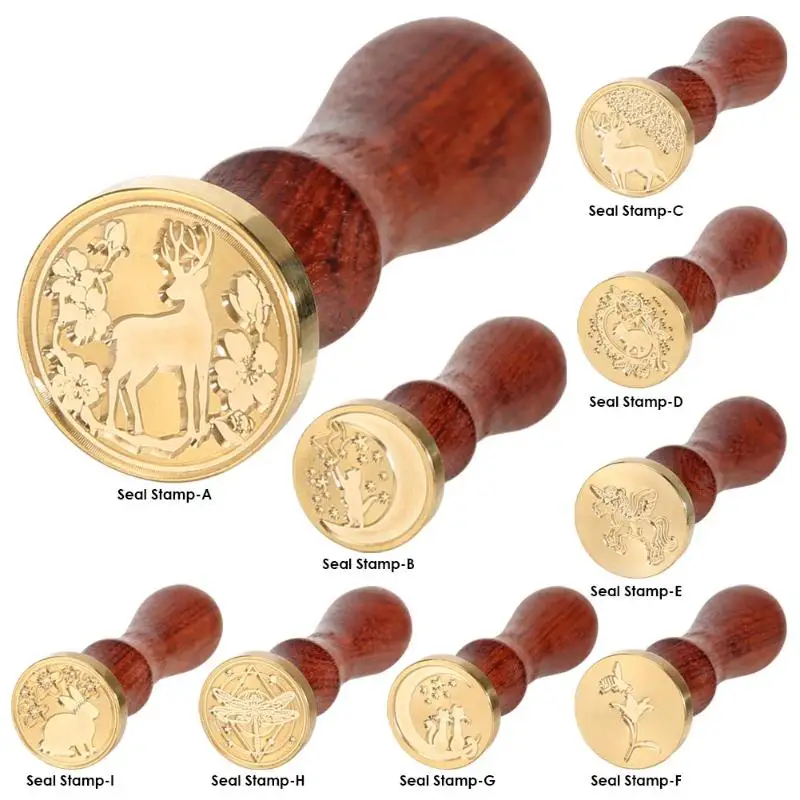 1 шт. ретро печать воска животных деревянный штамп для скрапбукинга декоративная