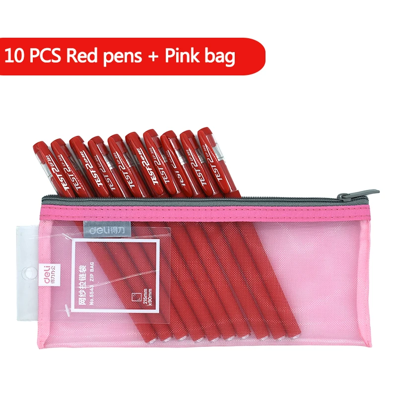 10 шт. гелевые ручки & из мягкого нейлона и шифона со вставками в полоску Карандаш