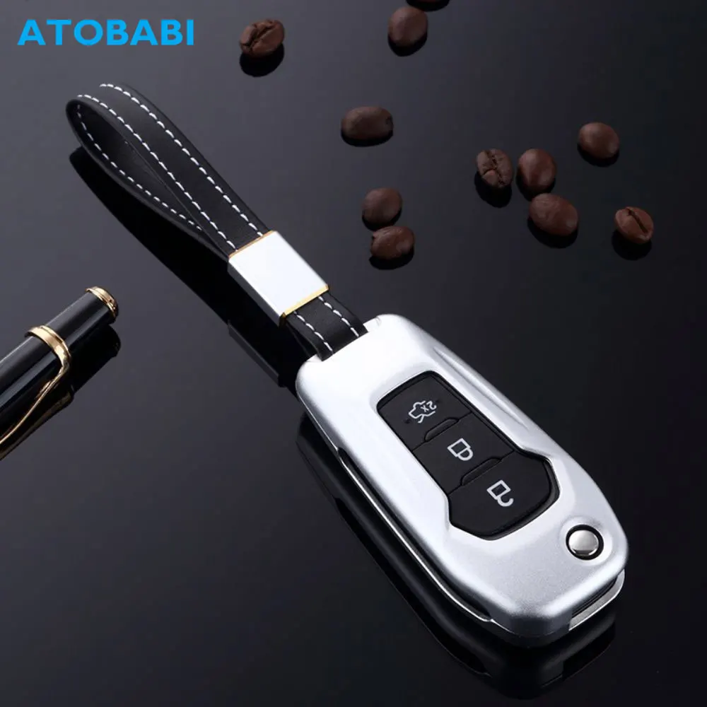 Чехол для автомобильного ключа из алюминиевого сплава Ford Mondeo Explorer Focus F 150 F250 Fusion