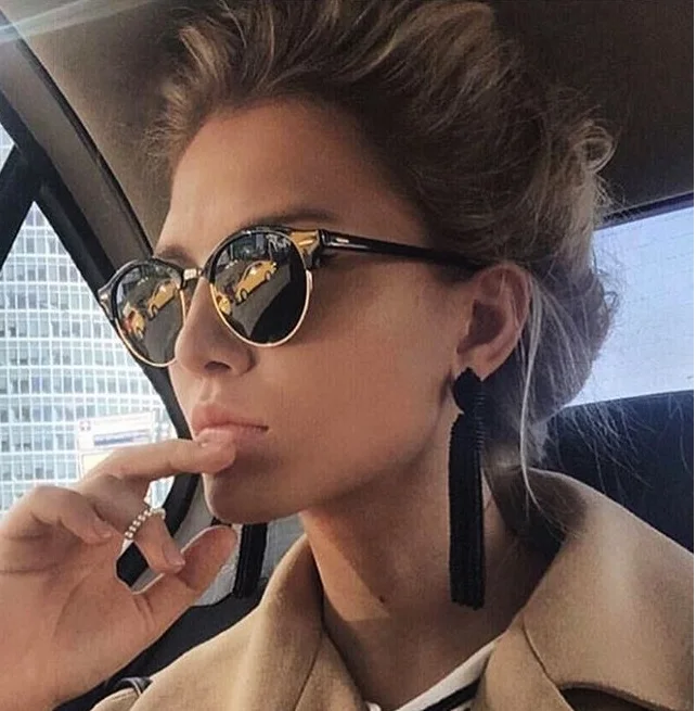 

2021 Hot Sunglasses Women Popular Brand Designer Retro Men Summer Style Sun Glasses