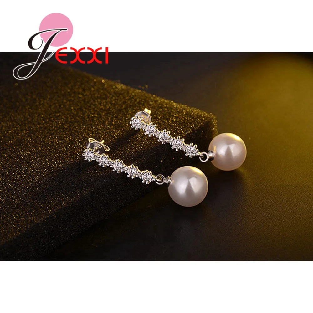 Женские длинные серьги с искусственным жемчугом корейский тренд из