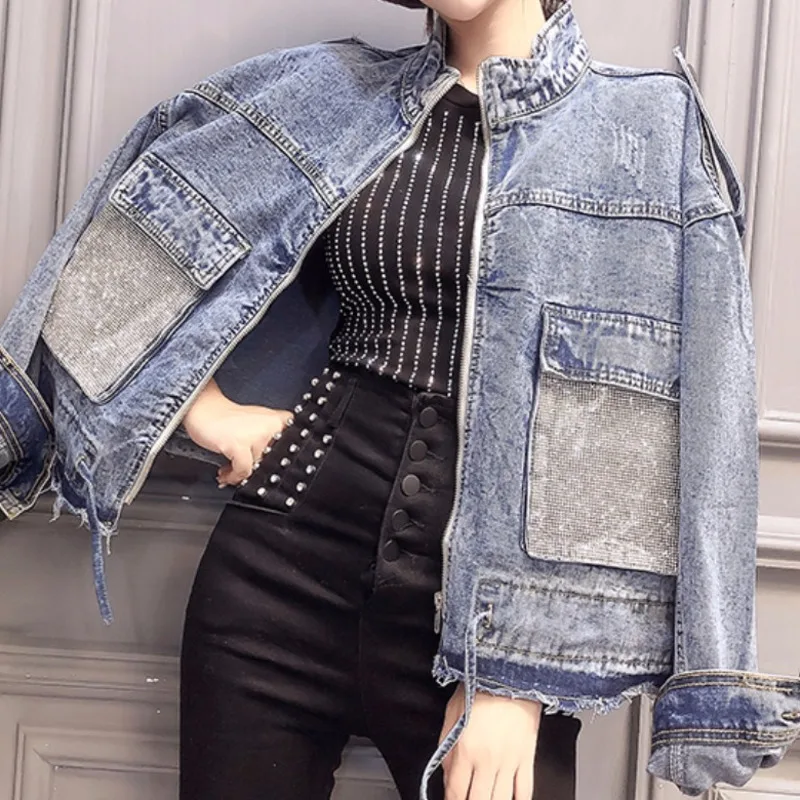 Джинсовая куртка Utumn Женская свободная базовая верхняя одежда из денима