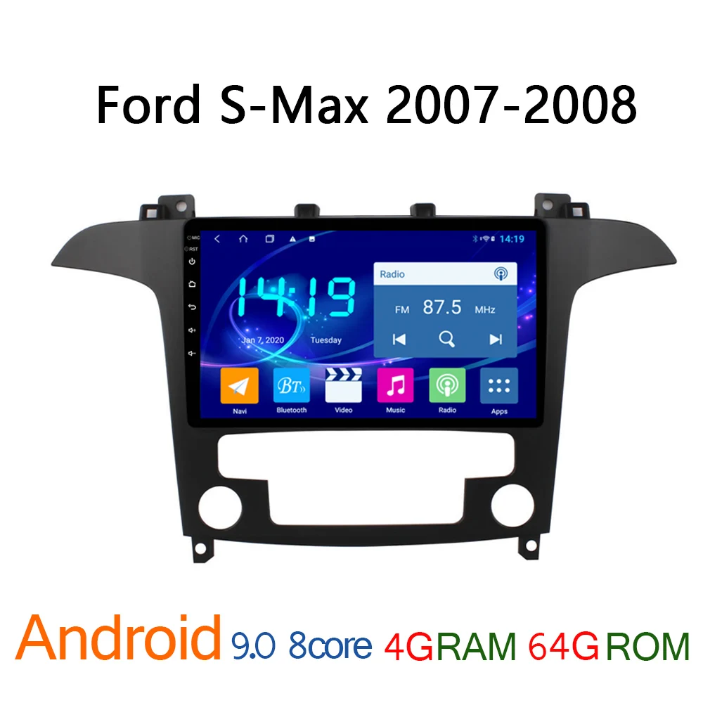 4G + 64G IPS android автомобильное радио для Ford S Max 2007 2008 Авторадио coche стерео Авто Аудио