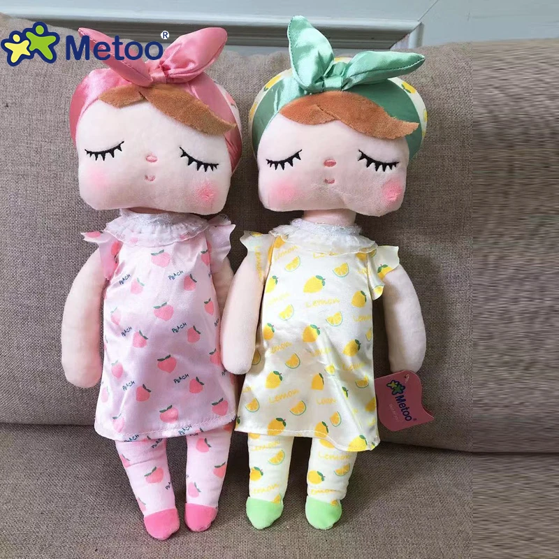 Metoo Fruit Dressing Dolls Plush&ampStuffed Sweet Rabbit Cute Animals For Kids Toys Angela Doll Girls Birthday Christmas Gift | Игрушки и