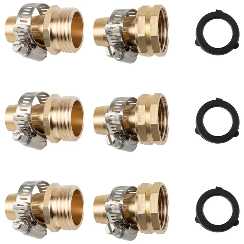 

Garden Hose Repair Kit, Aluminum Garden Hose Connector, Suitable for 3 Piece Set of Water Pipe End Repairer