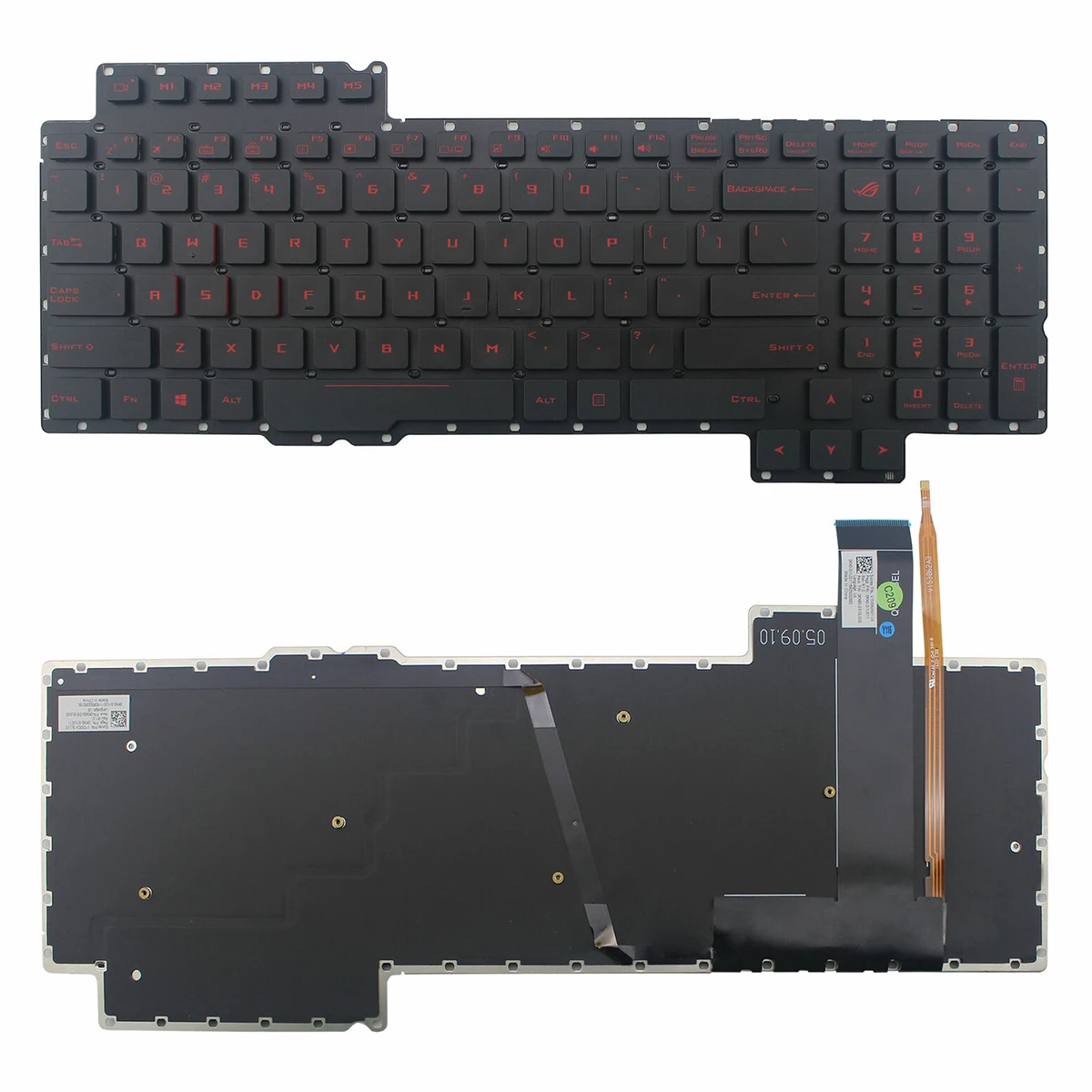 

Английская клавиатура с подсветкой для ASUS ROG G752 G752V G752VL G752VM G752VS G752VT G752VY V153062AS1-US 0KN0-SI1US11