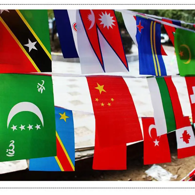Europe Countries Flag Euro Cup Country Bunting National String Flags Banner Football Event Garlands High Decoration | Дом и сад