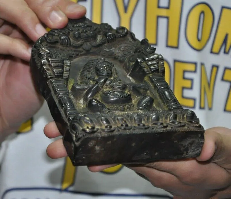 

wedding decoration Tibet Buddhism bronze Mahakala Dorje Wrathful Deity Buddha Exorcism Wall hanging