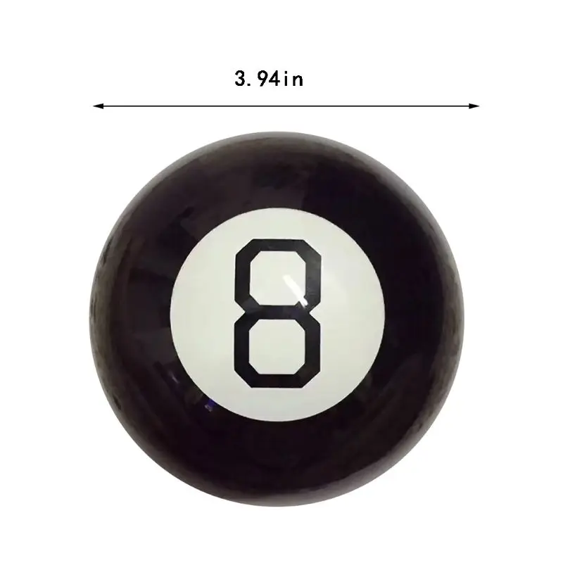 

Black 8 Predict Magic Ball Party Prop Gift for Kids Portable Fun Spherical Toy