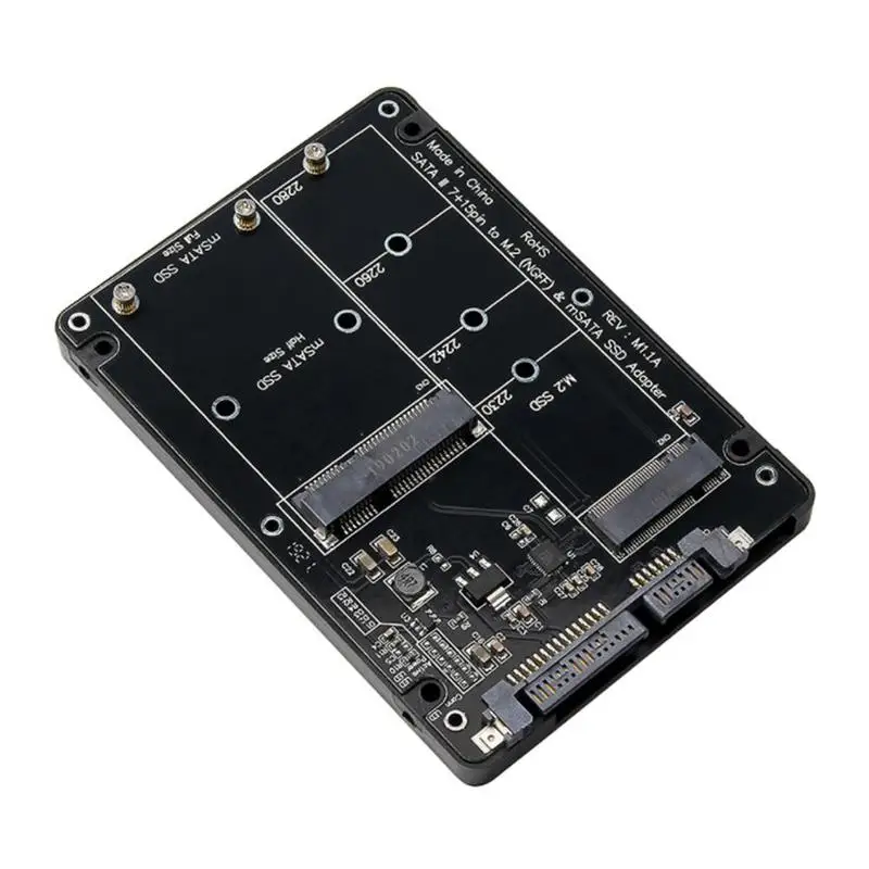 Характеристики Товара: высококачественный Ngff M.2 ключ B + m или Msata Ssd на Sata Iii 3