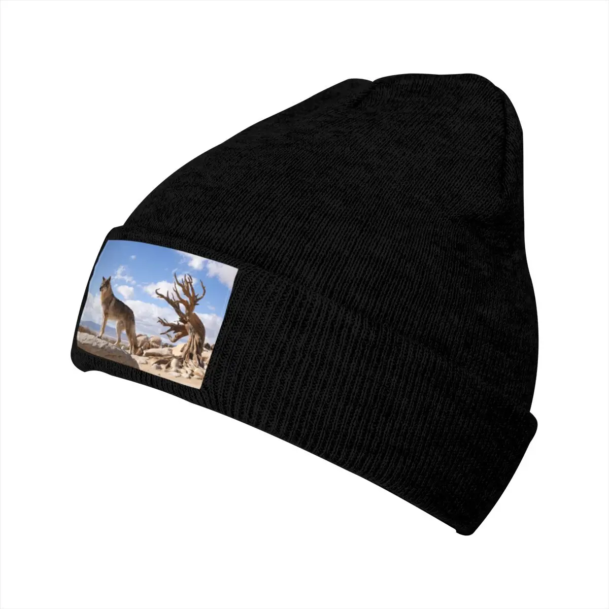 

Wolf A winter Men's women hat personality wool caps frost caps