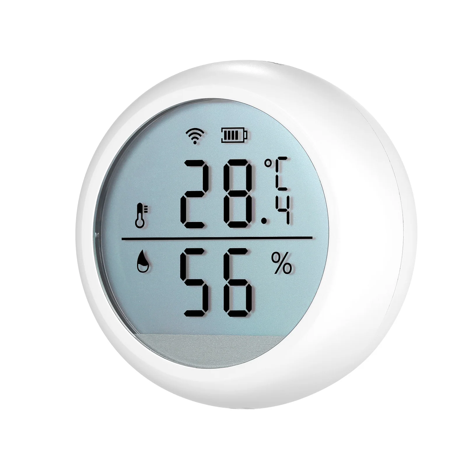 

Wireless Thermometer Hygrometer Wifi Smart Humidity Temperature Sensor with Alert LCD Display Remote App Monitoring
