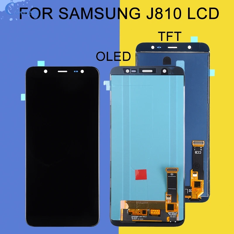 Сменный дисплей Catteny J8 2018 для Samsung Galaxy J810 Lcd J810F дигитайзер с сенсорным экраном в