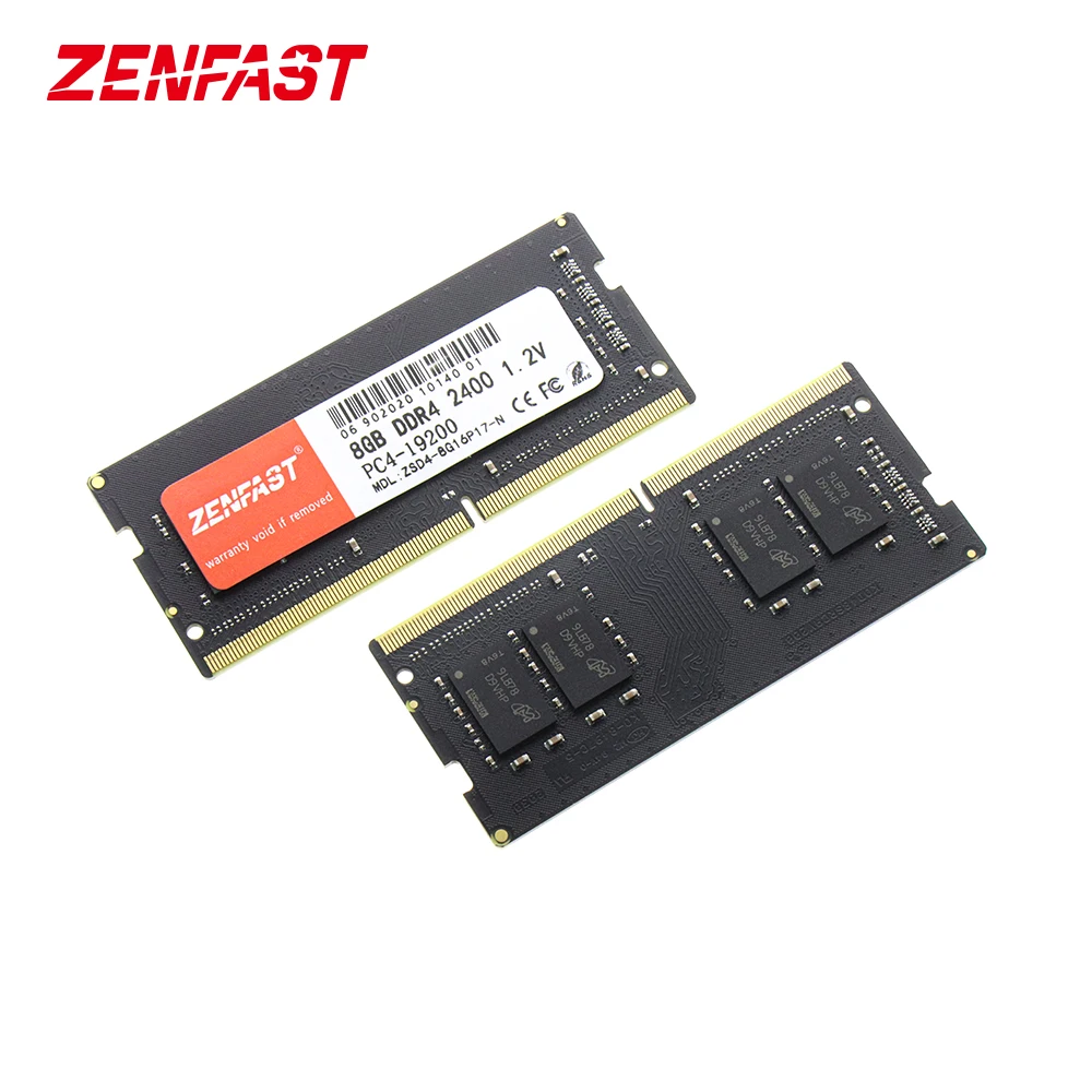 ZENFAST DDR3 DDR4 8GB 4GB Laptop Ram 1333 1600 2133 2400 2666MHz 204pin Sodimm Notebook Memory