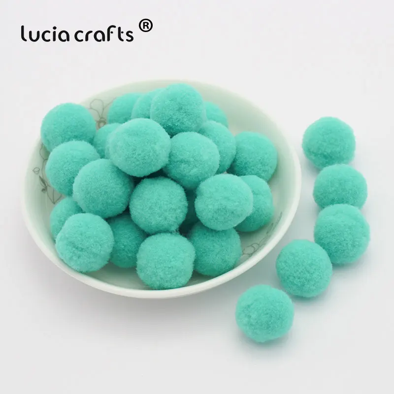 Lucia crafts 288 шт./лот 10 мм Разноцветные помпоны мягкие шарики-Помпоны DIY Швейные Свадебные Скрапбукинг Аксессуары для декора K0405 - Цвет: Color 4  288pcs
