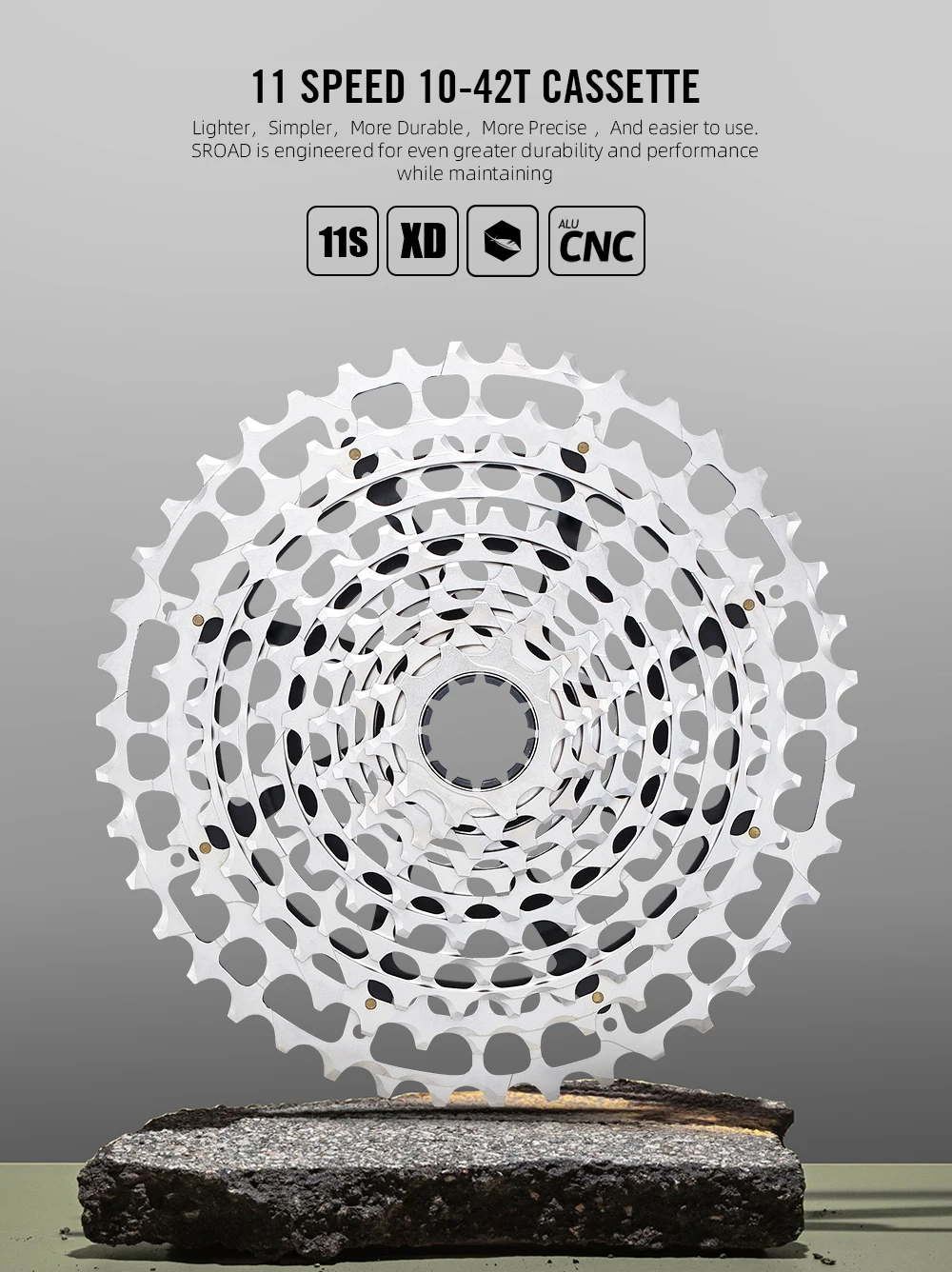 Звездочка SROAD MTB 10-42T 11 в XD Легкое свободное колесо 326 г совместимая со сталью