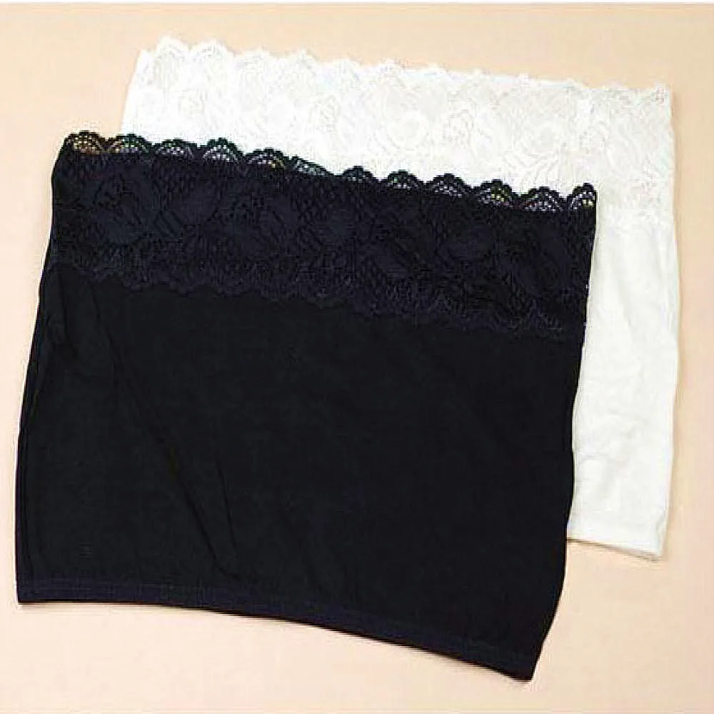 Бюстгальтер женский кружевной без бретелек однотонный с запахом на груди 2021|bandeau