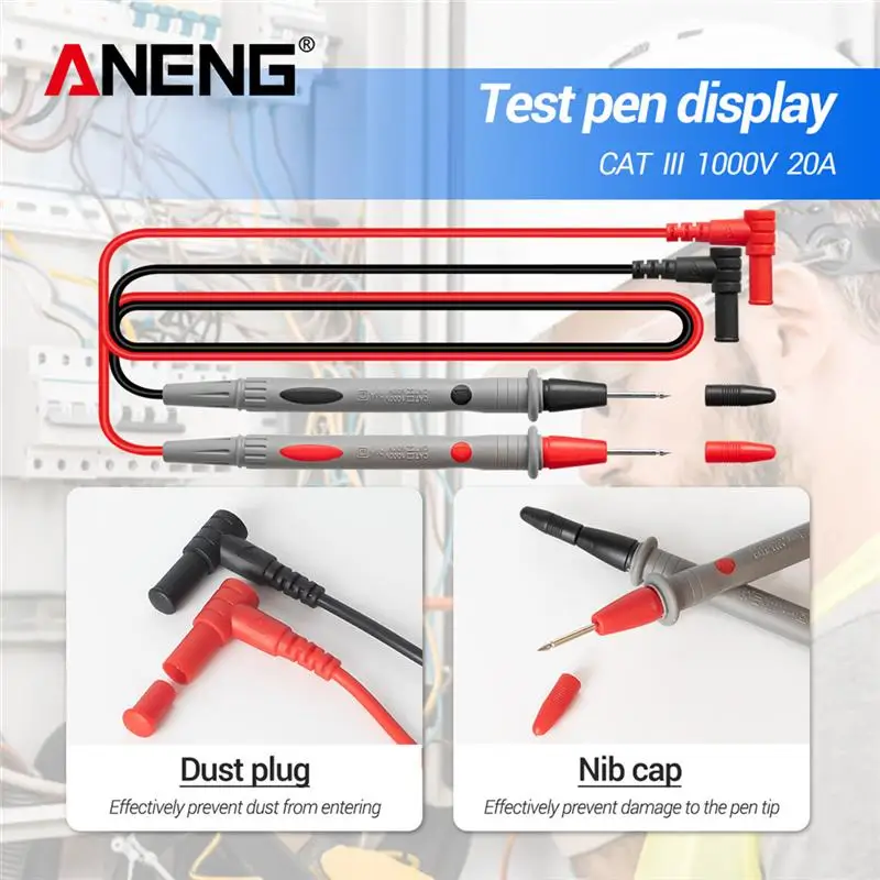 

ANENG True RMS 6000 Counts ST184 Digital Multimeter Clamp Meter Professional Measuring Testers AC/DC Voltage AC Current Ohm