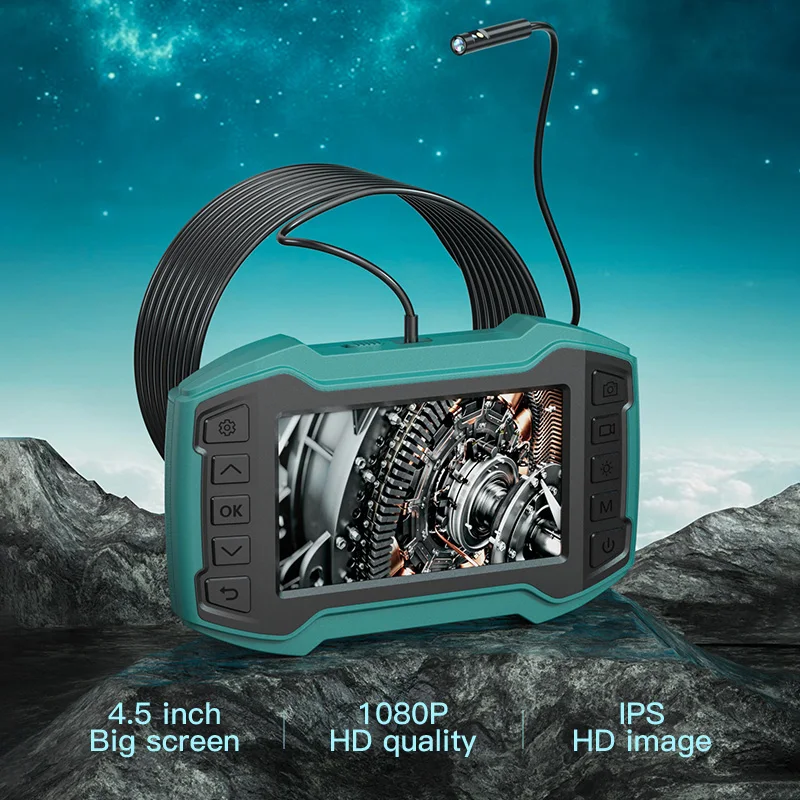 

Эндоскоп с IPS-экраном 4,5 дюйма, HD 1080P, 8 мм, двойной объектив
