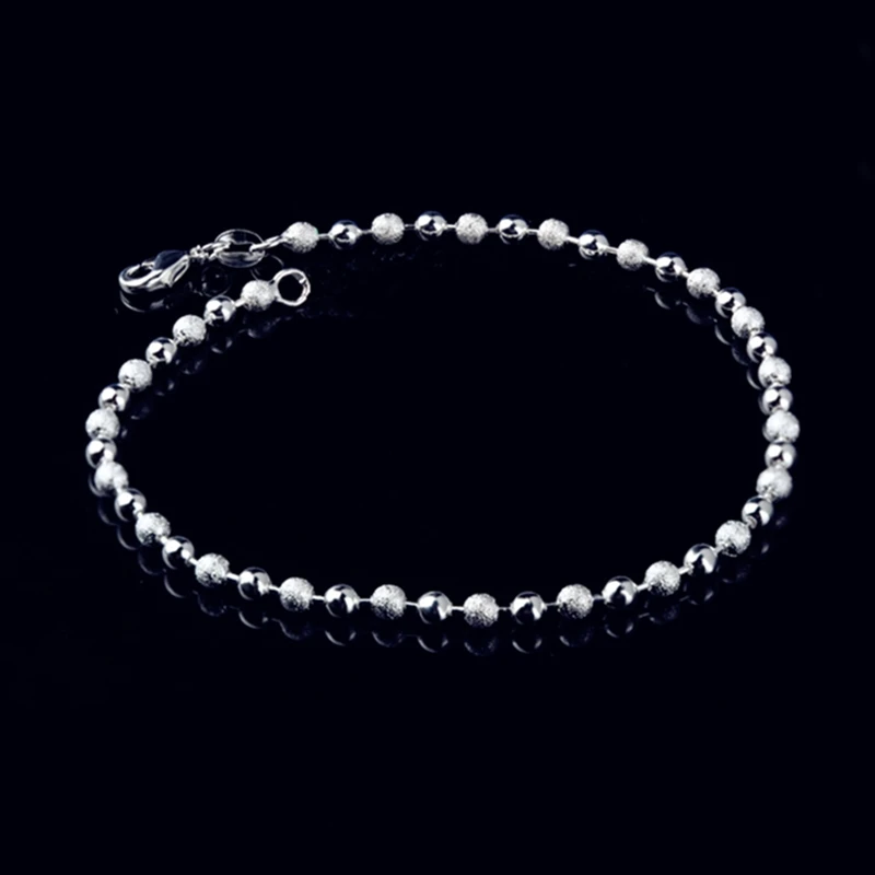 Новый классический простой маленький круглый шарик ножные браслеты цепочка для