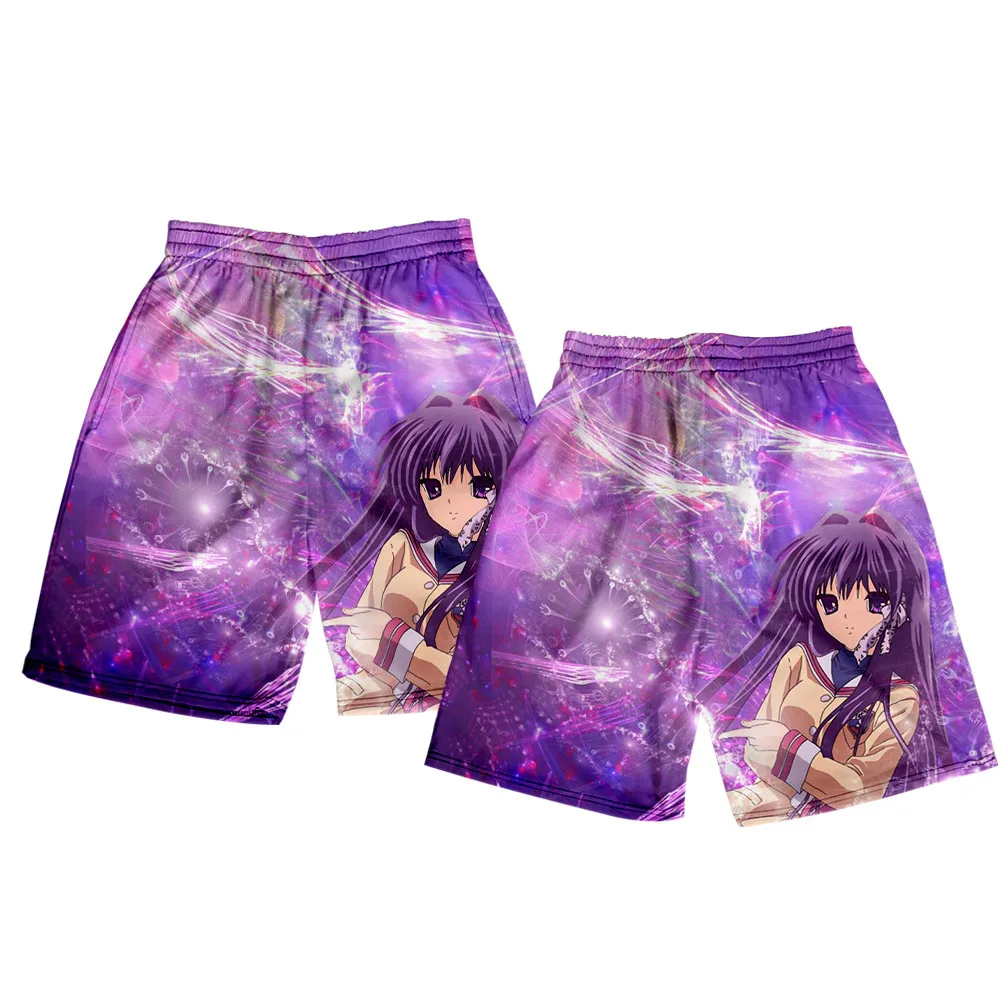 

Anime Clannd Pants Summer Women Clothes Casual Harajuku Cute Girl Hot Sale Sexy Shorts Elastic Waist Fitness Shorts Casual pants