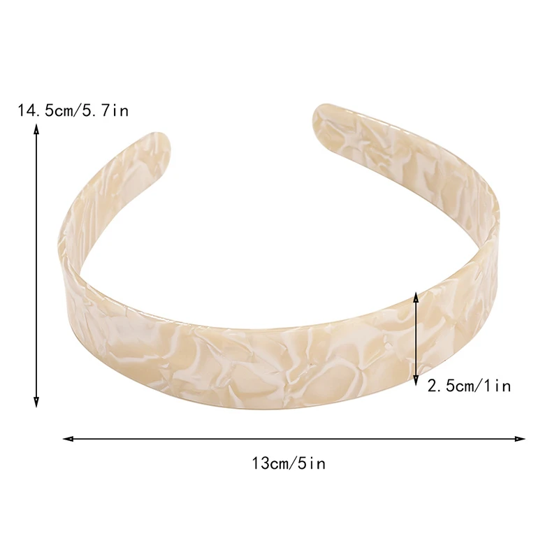 Ободок для волос Ацетатный Женский широкая повязка на голову с черепаховым