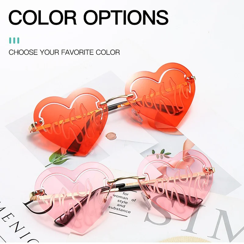

Love Heart Sunglasses Women Brand Designer New Fashion Cute Sexy Retro Cat Eye Vintage Cheap Sun Glasses Red Female