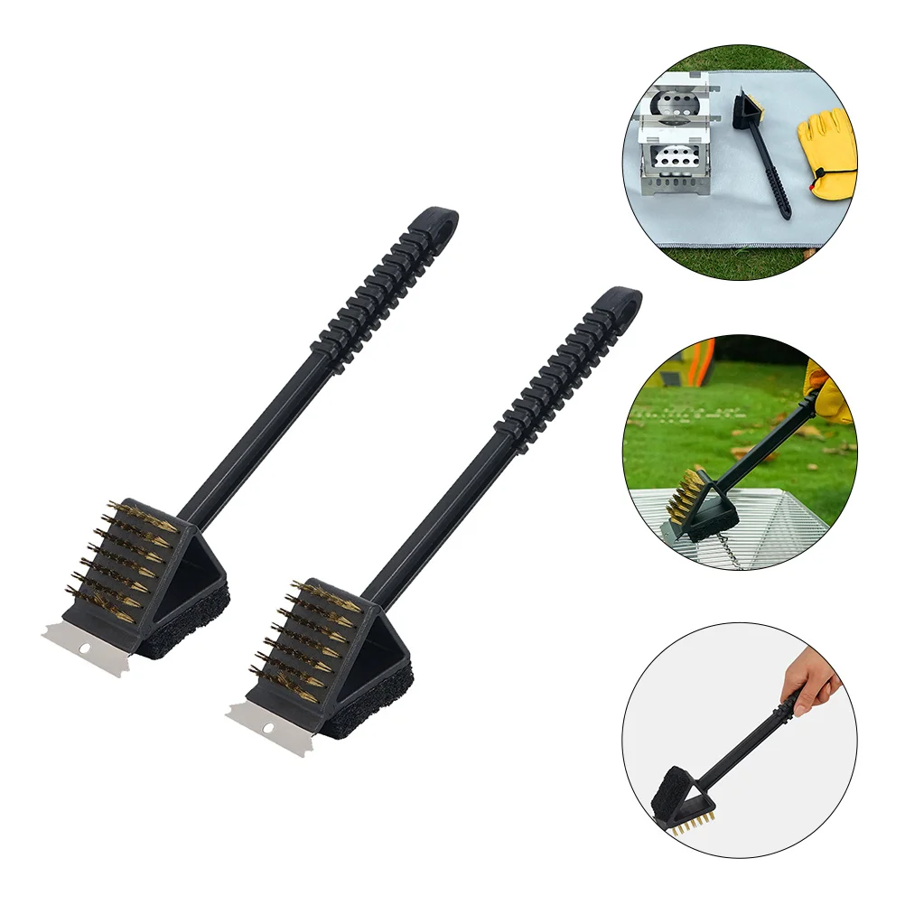 

2pcs Grill Brush BBQ Brush for Outdoor Cleaner Cleaning Accessories Scrubber