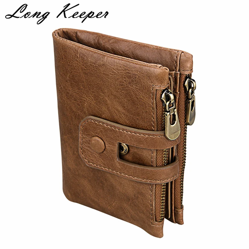 2020 Топ Винтажный Мужской кошелек из натуральной кожи Воловья кожа чехол портмоне