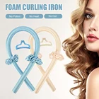 Плойка для завивки волос без тепла, лента для завивки волос из шелковой ткани, для создания Кудрей